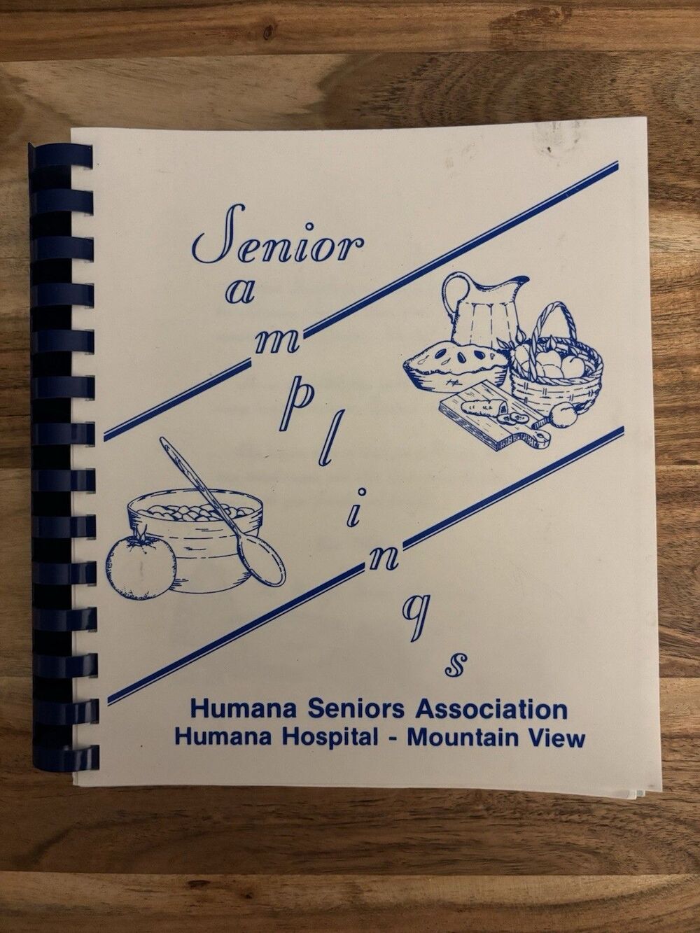 Senior Samplings Cookbook Humana Association Hospital Mountain View Comb Binding